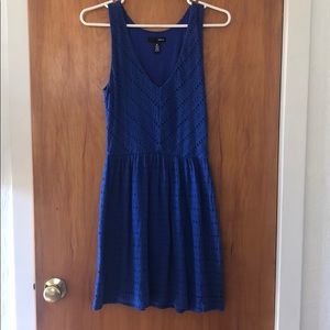 Aqua royal blue dress